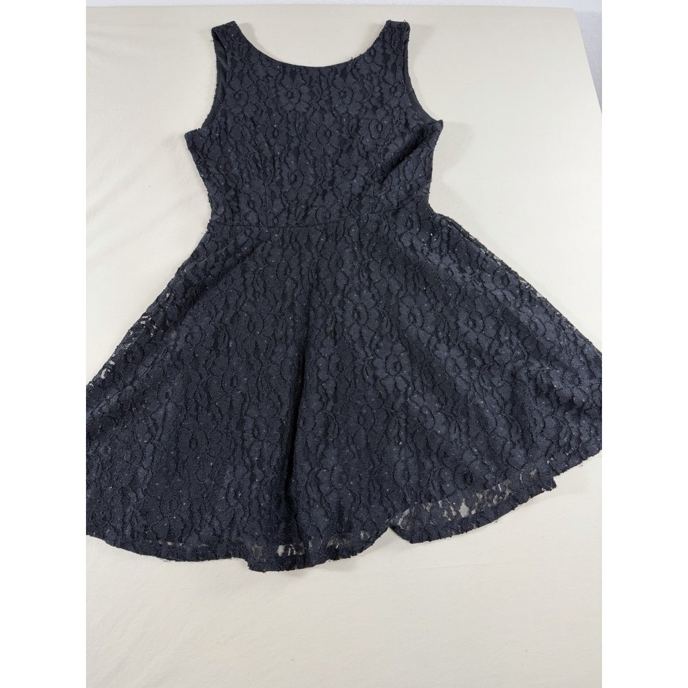 Speechless Womens Fit And Flare Dress Size 9 Black Sparkles Cocktail Party